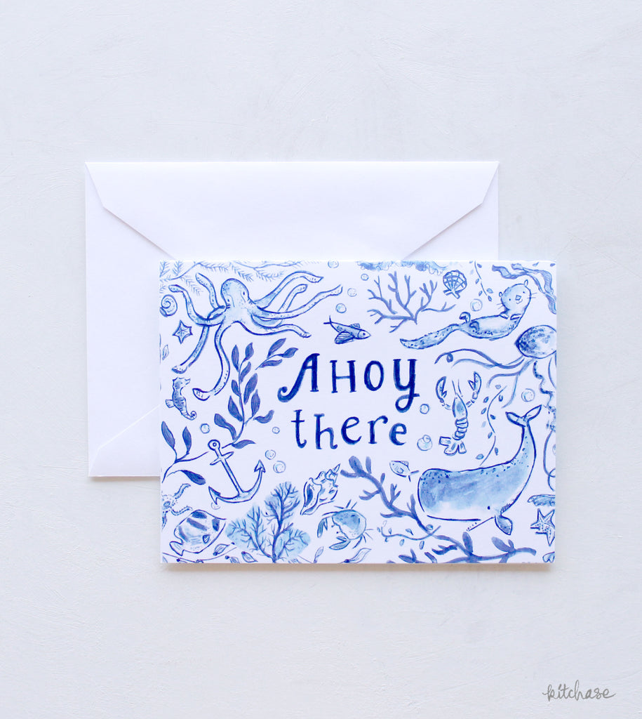 Ahoy There greeting card